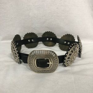 Rhinestoned Concho Belt by Walter Doran